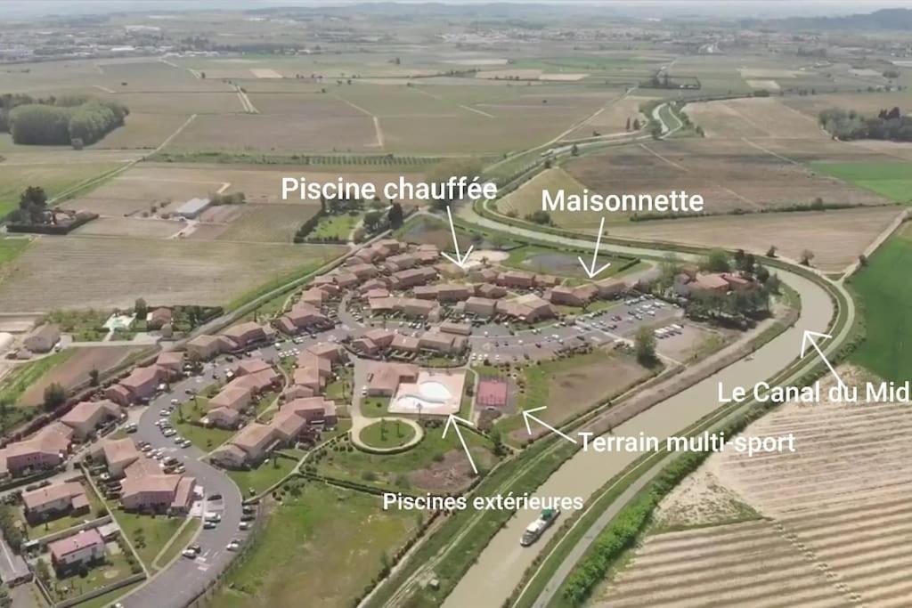 Un Bol D'Air Frais Et De Soleil Entre Campagne Et Plage Villa Béziers Buitenkant foto